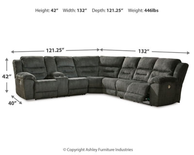 Nettington 4-Piece Power Reclining Sectional