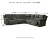 Nettington 4-Piece Power Reclining Sectional