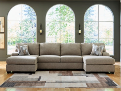 Newellen 3-Piece Sectional with Double Chaise