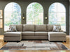 Newellen 3-Piece Sleeper Sectional with Double Chaise