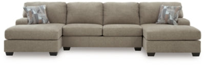 Newellen 3-Piece Sleeper Sectional with Double Chaise