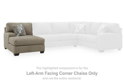 Chaise de esquina con brazo izquierdo Newellen
