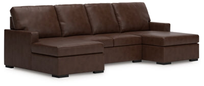 Seccional moderno de 3 piezas con doble chaise longue