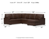 Modern Day 3-Piece Sectional with Chaise