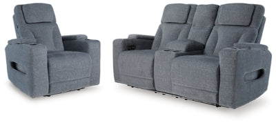 Sofá biplaza reclinable eléctrico Forest Lake y sillón reclinable eléctrico