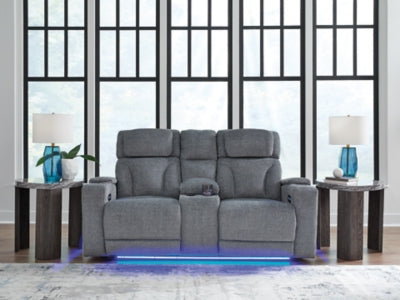Forest Lake Power Reclining Loveseat with Console