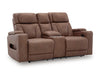 Point Clear Power Reclining Loveseat with Console