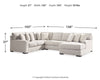 Larce 4-Piece Sectional with Chaise