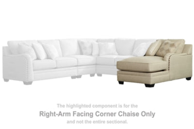 Chaise esquinera con brazo derecho Luxora