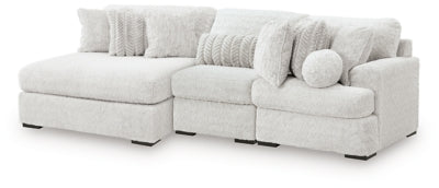 Seccional Snodoodle de 3 piezas con chaise longue