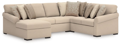 Seccional LadyMae de 4 piezas con chaise longue