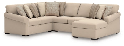 Seccional LadyMae de 4 piezas con chaise longue
