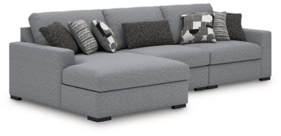 Seccional de 3 piezas Bealton con chaise longue