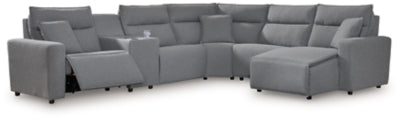 Sofá seccional reclinable eléctrico Modmax II de 6 piezas con chaise y consola