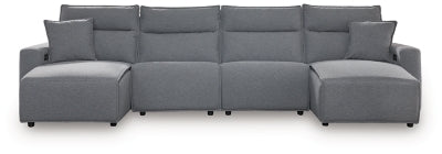 Seccional reclinable eléctrico de 4 piezas Modmax II con chaise lounge