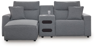 Modmax II 3-Piece Power Reclining Sectional with Chaise and Audio Console