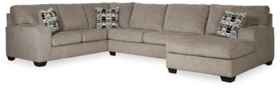 Seccional de 3 piezas Ballinasloe con chaise longue