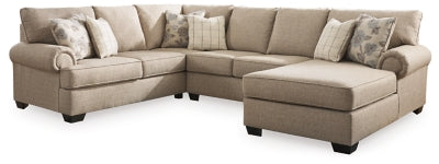 Seccional de 3 piezas Baceno con chaise longue