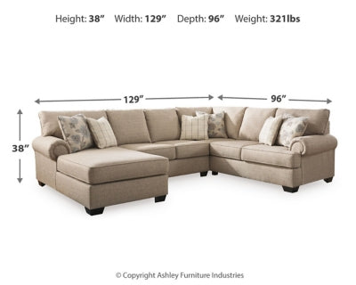 Baceno 3-Piece Sectional with Chaise