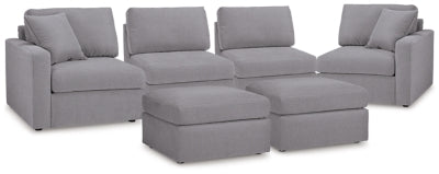 Modmax 4-Piece Sectional and 2 Ottomans