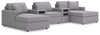 Modmax 5-Piece Sectional with Chaise and Audio Console