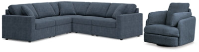 Modmax 5-Piece Sectional and Swivel Glider Recliner