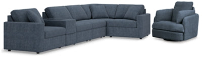Modmax 6-Piece Sectional and Swivel Glider Recliner