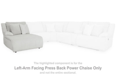 Top Tier Left-Arm Facing Power Reclining Back Chaise