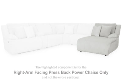 Top Tier Right-Arm Facing Power Reclining Back Chaise