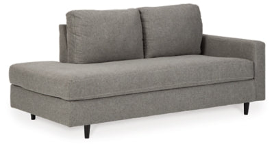 Chaise de esquina Lyman con el brazo derecho de frente