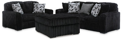 Sofá, Loveseat y Otomana Extra Grande Midnight-Madness