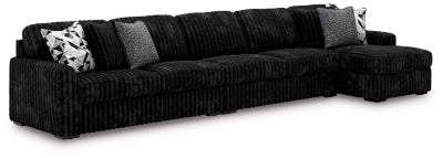 Midnight-Madness 3-Piece Sectional with Chaise