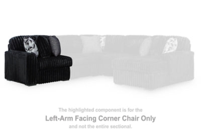 Midnight-Madness Left-Arm Facing Corner Chair