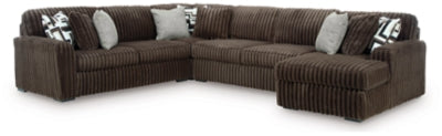 Midnight-Madness 4-Piece Sectional with Chaise
