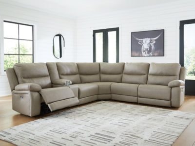 Brannigan 6-Piece Reclining Sectional with Storage Console