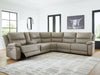Brannigan 6-Piece Reclining Sectional with Storage Console
