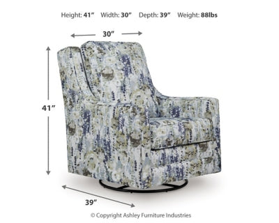 Dustinford Swivel Glider Accent Chair