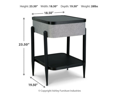 Jorvalee Accent Table with Speaker