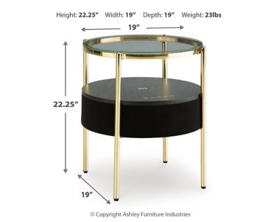 Nedman Accent Table with Speaker