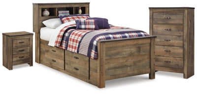 Trinell Twin Storage Bed, Chest and Nightstand