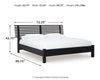 Danziar Queen Slat Panel Bed