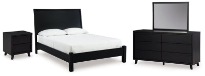 Danziar Queen Panel Bed, Dresser and Mirror