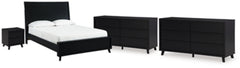 Danziar Queen Panel Bed, 2 Dressers and Nightstand