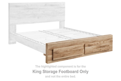 Pie de cama con almacenamiento Hyanna King