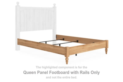 Galletyn Queen Panel Footboard with Rails