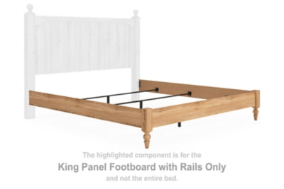 Galletyn King Panel Footboard with Rails