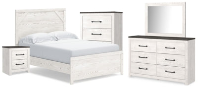 Gerridan Full Panel Bed, Dresser, Mirror, Chest and Nightstand