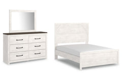 Gerridan Full Panel Bed with Dresser and Mirror