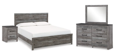 Bronyan King Panel Bed, Dresser, Mirror and Nightstand