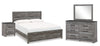 Bronyan King Panel Bed, Dresser, Mirror and Nightstand